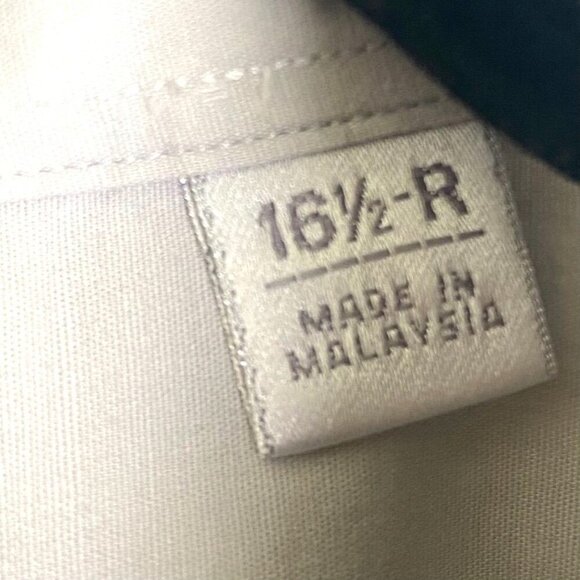 Halogen Mens' Solid Gray Dress Shirt Size 16.5-R Workwear Business - Picture 6 of 9